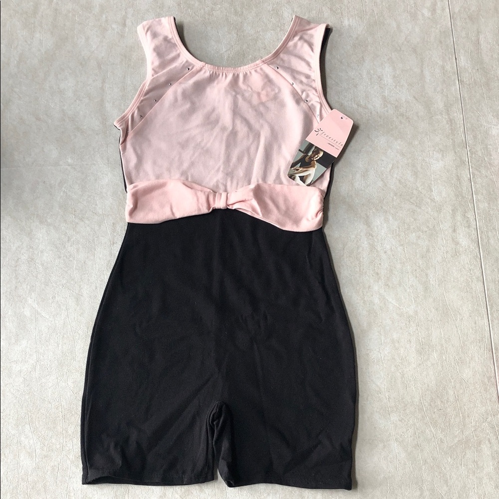 FreeStyle Girl’s Cotton Blend Gym Leotards Compression Sport Short Size L 10/12